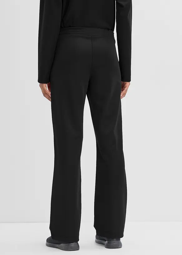 Sporthose mit Ziernähten, schnelltrocknend in schwarz von hinten - bonprix
