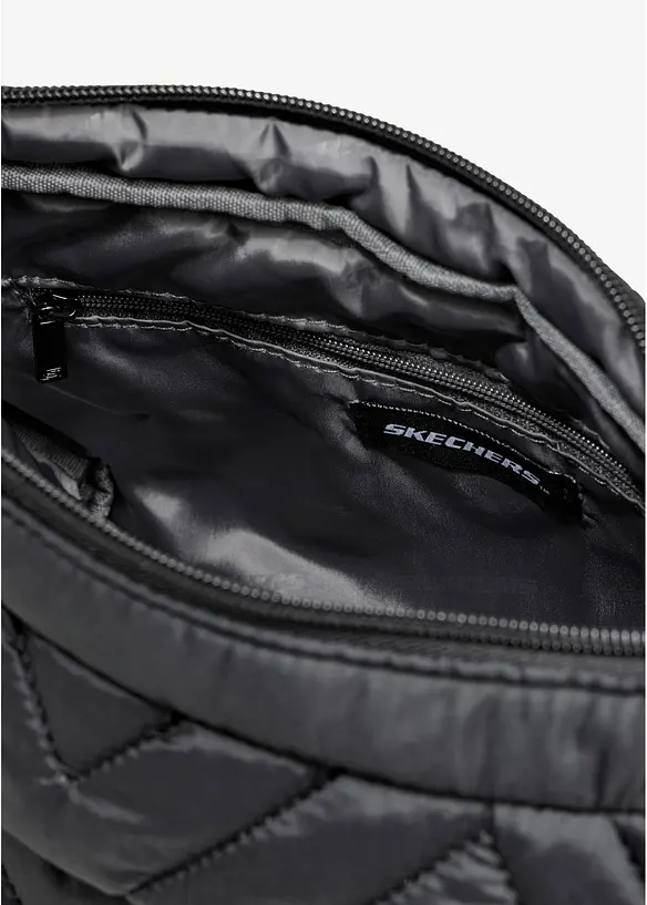 Skechers Umhängetasche in schwarz geöffnet - Skechers