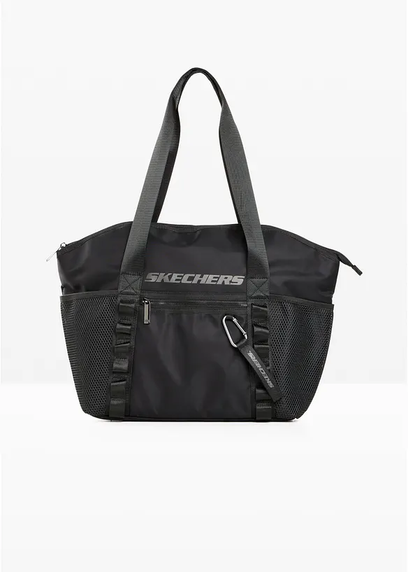 Skechers Sporttasche in schwarz von vorne - Skechers