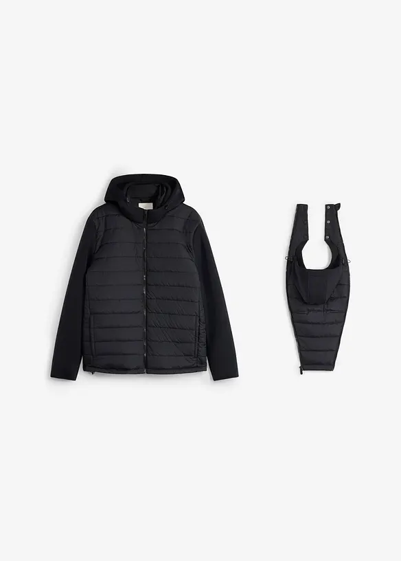 2-in-1 Tragejacke für Herren (2-tlg. Set) in schwarz von vorne - bonprix