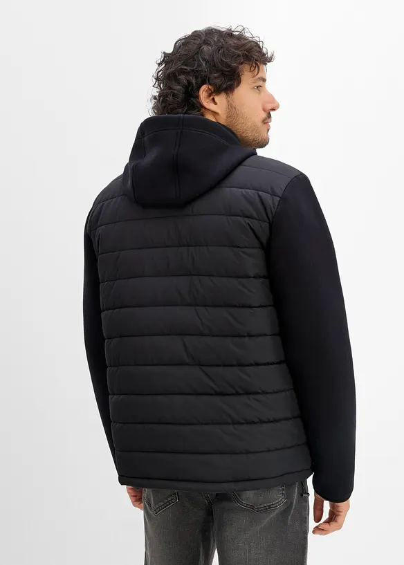 2-in-1 Tragejacke für Herren (2-tlg. Set) in schwarz von hinten (im Anschnitt) - bonprix