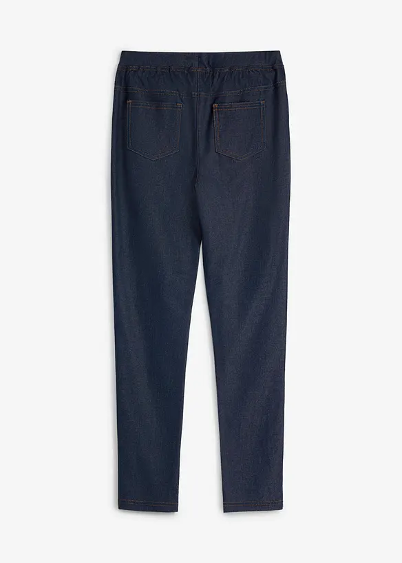 Leggings in Jeansoptik in blau von hinten - bonprix