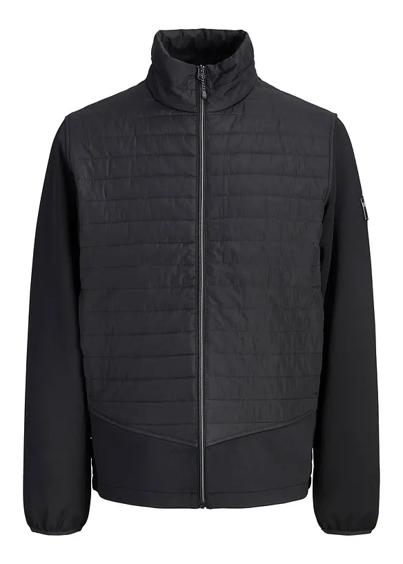 JJ REBEL Hybridjacke in schwarz von vorne - JJ REBEL