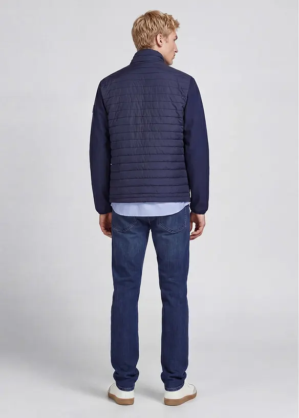 JJ REBEL Hybridjacke in blau von hinten (im Anschnitt) - JJ REBEL