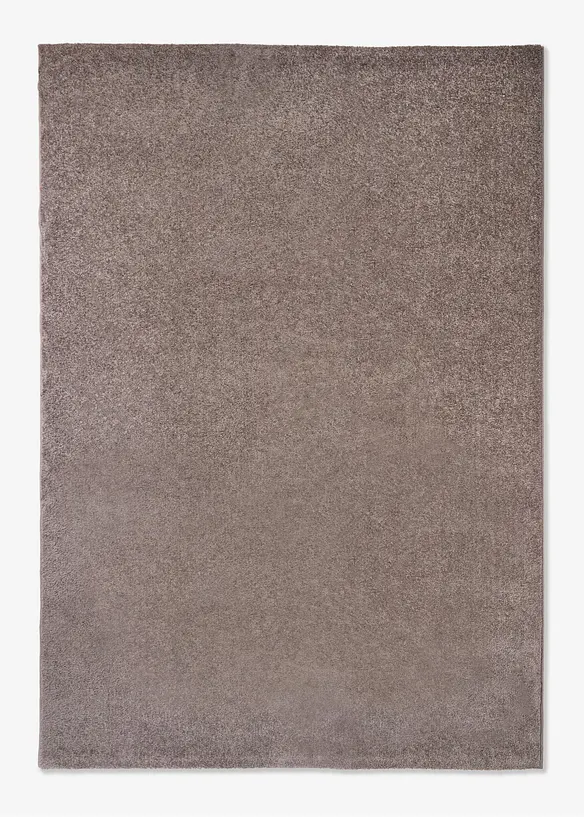 Teppich mit weicher Oberfläche in braun von vorne - bonprix
