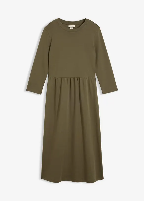 Shirtkleid aus reiner Bio-Baumwolle in grün von vorne - bonprix Shirtkleid aus reiner Bio-Baumwolle in grün von vorne - bonprix