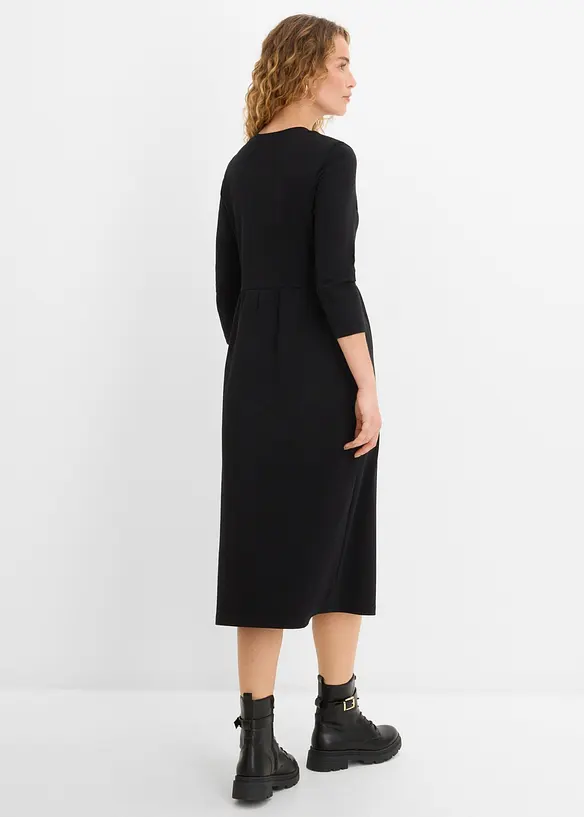 Shirtkleid aus reiner Bio-Baumwolle in schwarz von hinten (Totalaufnahme) - bonprix Shirtkleid aus reiner Bio-Baumwolle in schwarz von hinten (Totalaufnahme) - bonprix