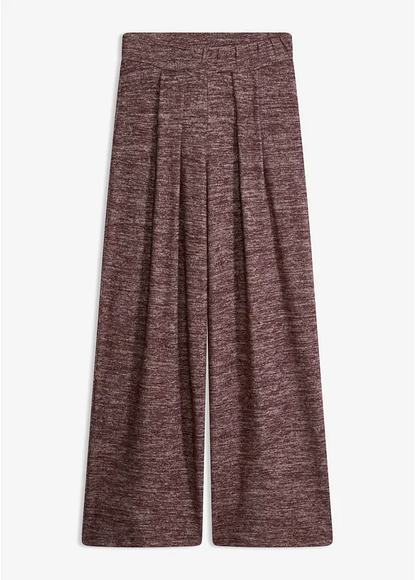 Schlupfhose aus weicher Viskose in braun von vorne - bonprix