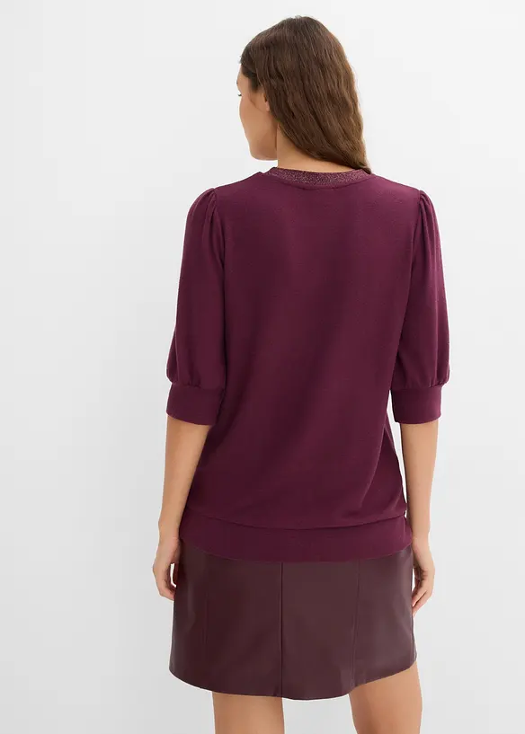 Shirt aus softem Viskose-Mix in rot von hinten (im Anschnitt) - bonprix Shirt aus softem Viskose-Mix in rot von hinten (im Anschnitt) - bonprix