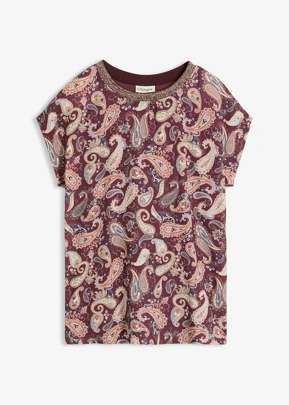 Shirtbluse in rot von vorne - bonprix