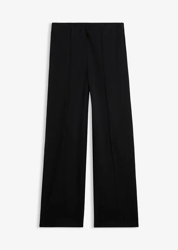 Jersey-Hose aus reiner Baumwolle in schwarz von vorne - bonprix Jersey-Hose aus reiner Baumwolle in schwarz von vorne - bonprix