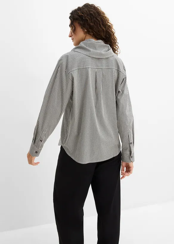 Bluse mit abnehmbarem Schaldetail in rot von hinten (im Anschnitt) - bonprix Bluse mit abnehmbarem Schaldetail in rot von hinten (im Anschnitt) - bonprix