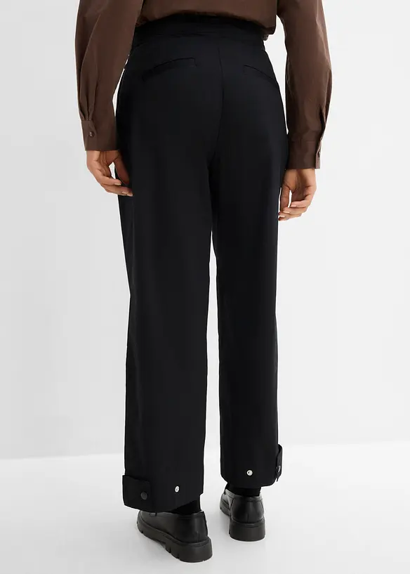 Hose aus Baumwoll-Mix in Barrelform in schwarz von hinten - bonprix Hose aus Baumwoll-Mix in Barrelform in schwarz von hinten - bonprix