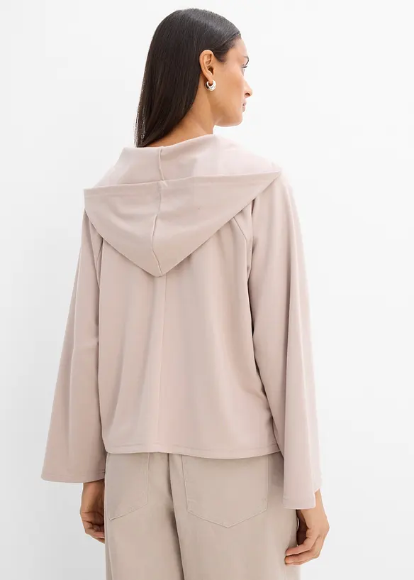 Shirt aus bequemen Punto di Roma in grau von hinten (im Anschnitt) - bonprix Shirt aus bequemen Punto di Roma in grau von hinten (im Anschnitt) - bonprix