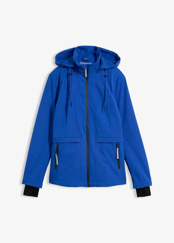 Softshelljacke in blau von vorne - bonprix