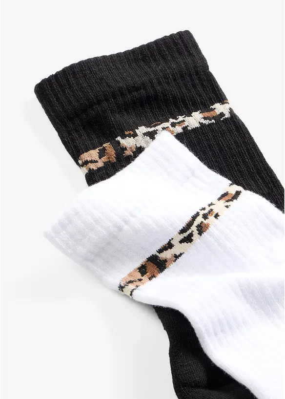 Tennissocken mit Bio-Baumwolle (3er Pack) in weiß - bonprix