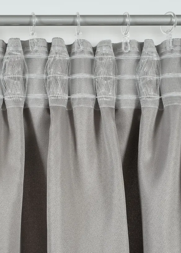 Microfaser Vorhang mit Struktur (1er Pack) in grau - bonprix