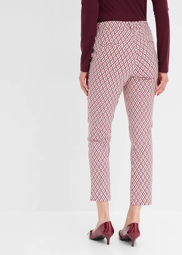 Stretch-Hose in lila von hinten - bonprix