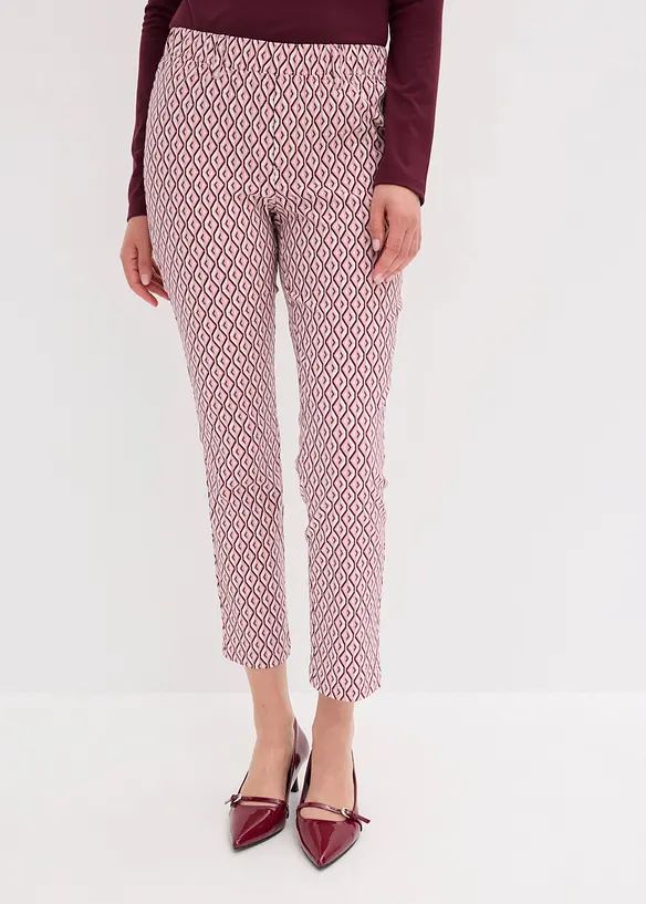 Stretch-Hose in lila von vorne - bonprix