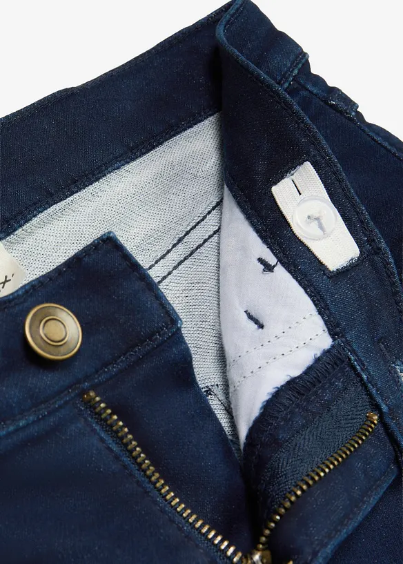 Super-Stretch Skinny-Jeans Mid Waist in blau - bonprix
