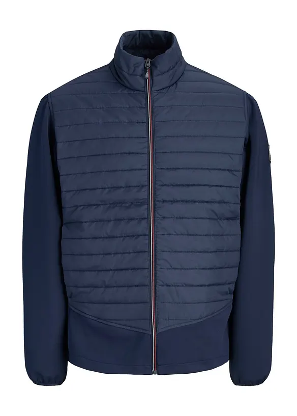 JJ REBEL Hybridjacke in blau von vorne - JJ REBEL