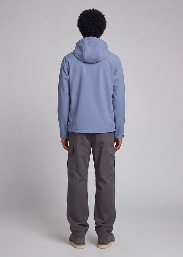 JJ REBEL Softshelljacke in blau von hinten (im Anschnitt) - JJ REBEL