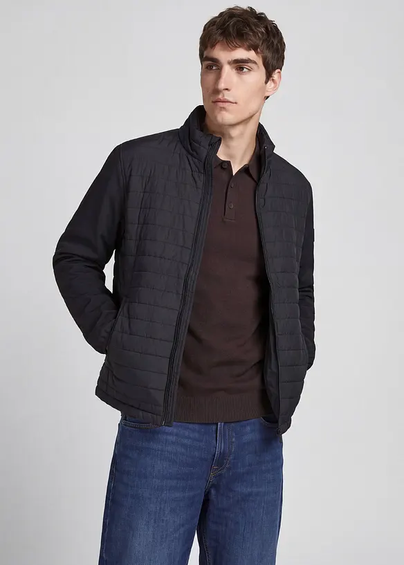JJ REBEL Hybridjacke in schwarz von vorne (im Anschnitt) - JJ REBEL
