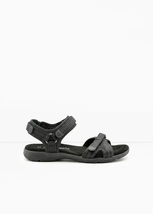 Trekkingsandalen mit Profilsohle in schwarz - bonprix