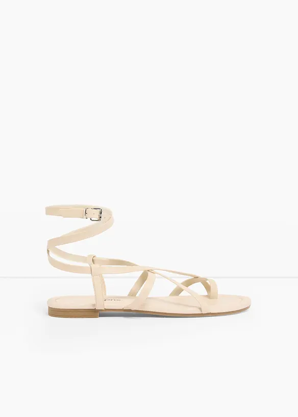 Riemchensandalen in beige - bonprix
