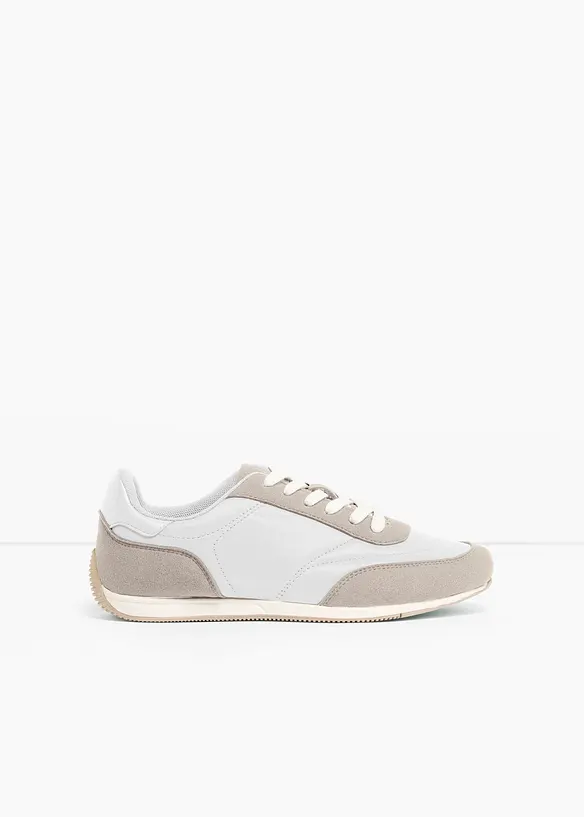 Sneaker im Retrolook in weiß - bonprix