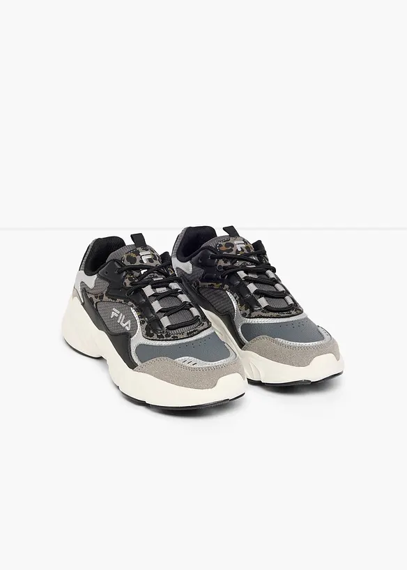 Fila Chunky Sneaker mit Animal-Details in schwarz - FILA