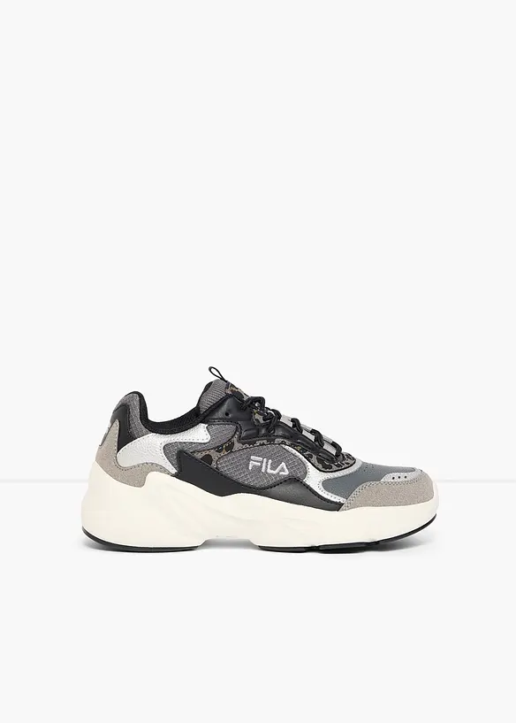 Fila Chunky Sneaker mit Animal-Details in schwarz - FILA