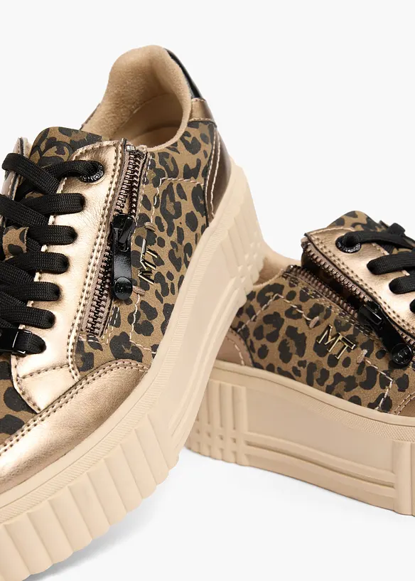 Marco Tozzi Sneaker im Retrolook in gold - Marco Tozzi