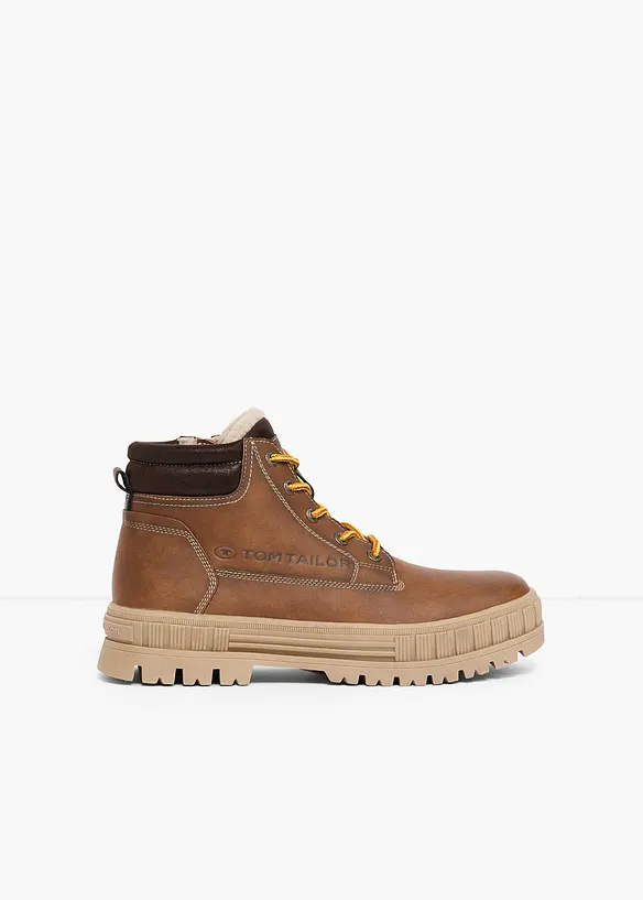 Tom Tailor Schnürboots mit Profilsohle in braun - Tom Tailor