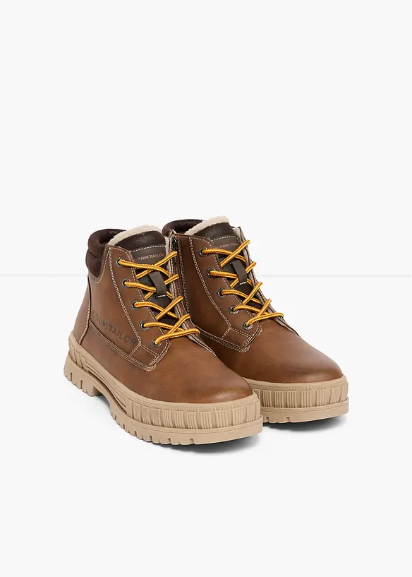 Tom Tailor Schnürboots mit Profilsohle in braun - Tom Tailor