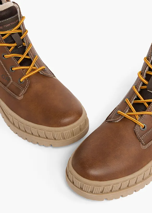 Tom Tailor Schnürboots mit Profilsohle in braun - Tom Tailor