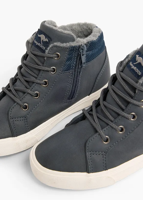 Gefütterter Kangaroos High-Top-Sneaker in blau - Kangaroos