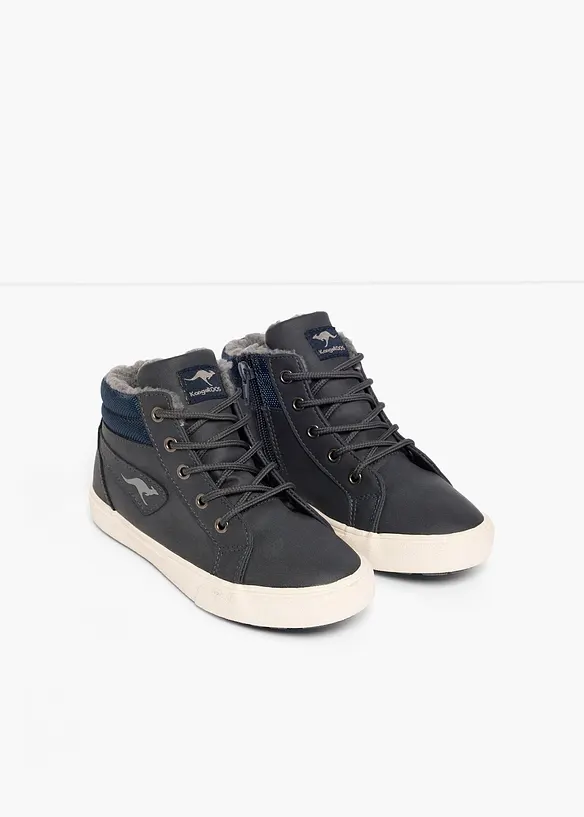Gefütterter Kangaroos High-Top-Sneaker in blau - Kangaroos