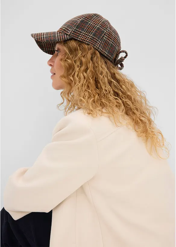 Cap mit Schleife in braun von vorne (im Anschnitt) - bonprix