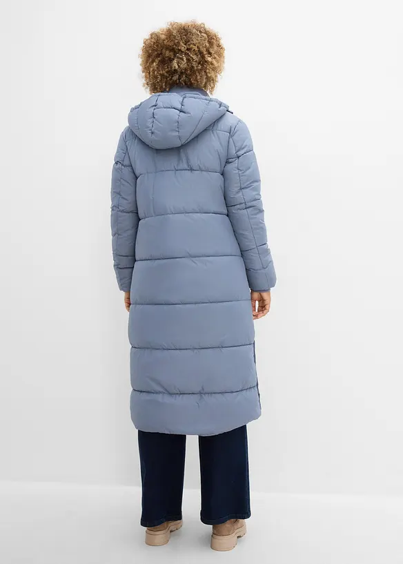 Wasserabweisender Funktions-Steppmantel in blau von hinten (Totalaufnahme) - bonprix