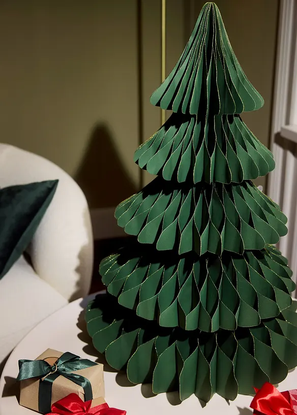 Deko-Papier-Weihnachtsbaum in grün (Ambiente) - bonprix