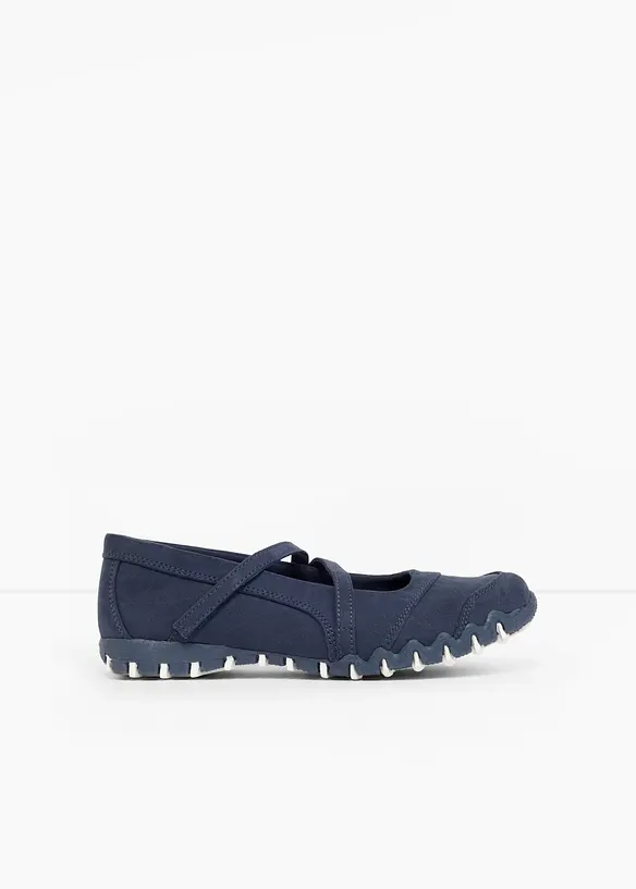Komfort-Mary-Janes mit flexibler Sohle in blau - bonprix