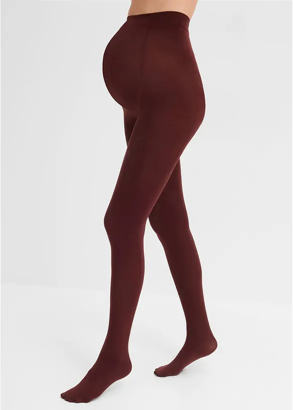 Schwangerschafts-Strumpfhose 90 DEN in rot von vorne - bonprix