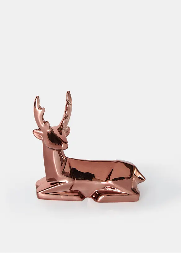 Deko-Figur Elch in braun von vorne - bonprix