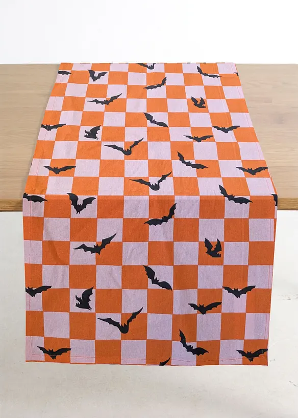 Tischläufer aus Bio-Baumwolle in orange von vorne - bonprix