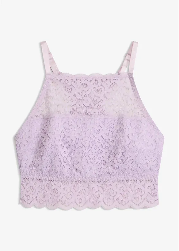 Racerback Bustier in lila von vorne - bonprix