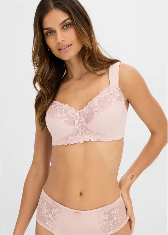 BH (2er-Pack) in lila von vorne (im Anschnitt) - bonprix