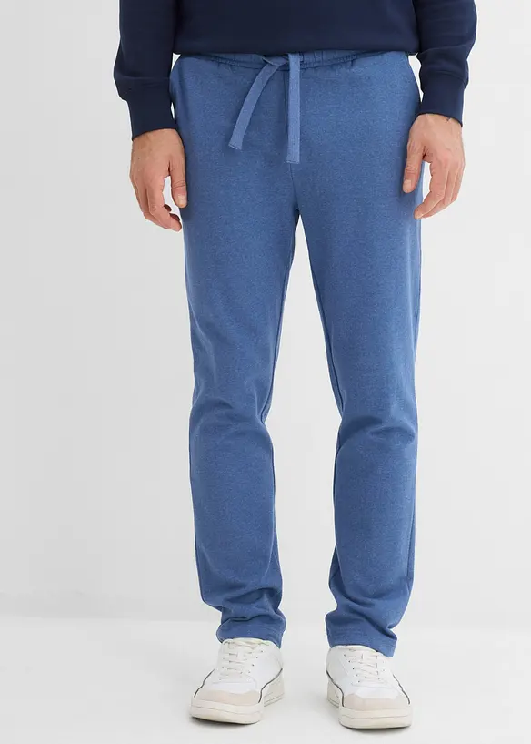 Jogginghose in Regular Fit in blau von vorne - bonprix