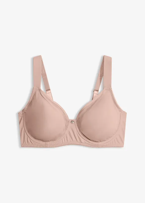 Minimizer-BH mit gepolsterten Trägern in beige von vorne - bonprix