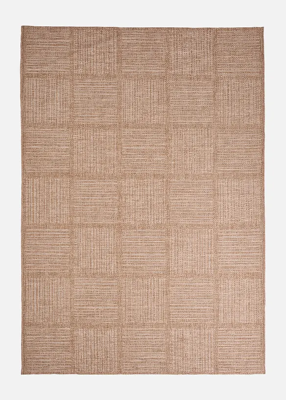 In- und Outdoor Teppich in Naturtönen in beige von vorne - bonprix